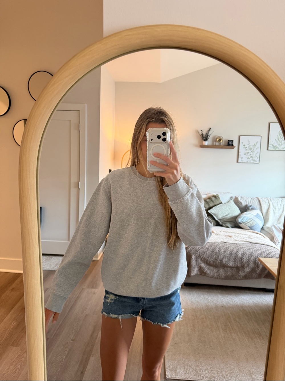 Levi's Heather Gray Crewneck Sweatshirt